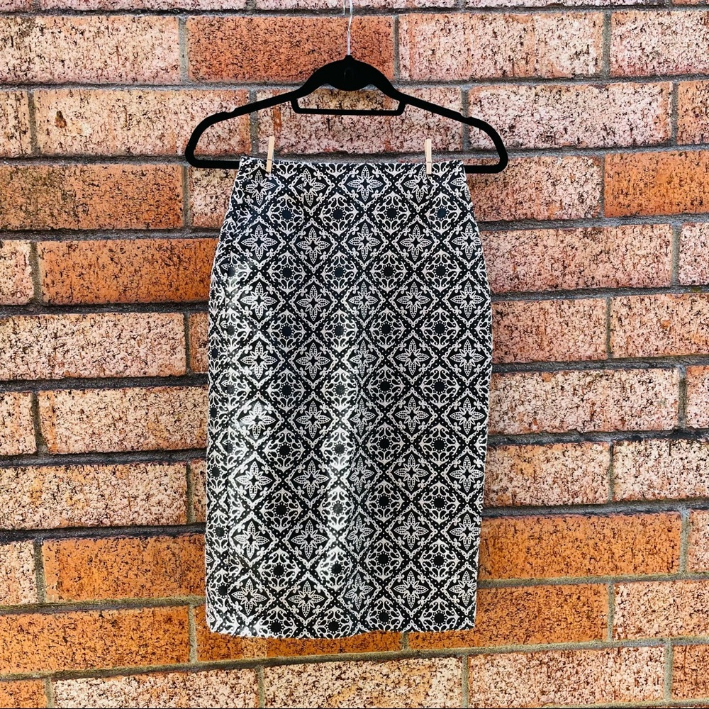 Zara pencil skirt office lady dimond plaid